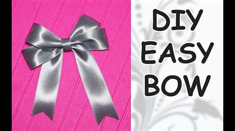 If you want to learn how to make a large bow with ribbon, read on for a simple tutorial. DIY easy / DIY cfrafts / DIY Ribbon BOW / How to make a bow out of ribbon / DIY beauty and easy ...