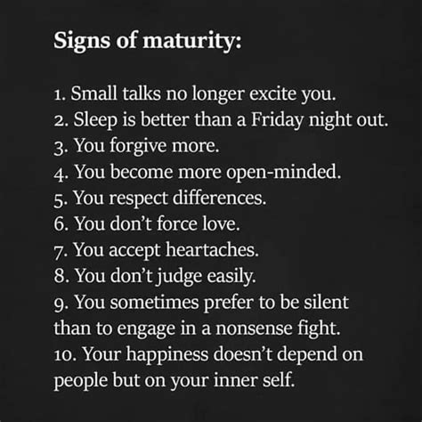 The Signs Of Maturity Pictures Photos And Images For Facebook Tumblr