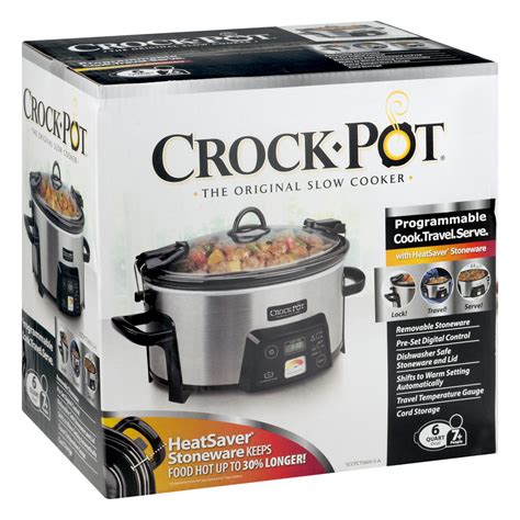 A wide variety of crock pot settings options are available to you, such as material, feature, and certification. Crock-Pot Programmable - 6 Quart, 1.0 CT Heat-Saver ...