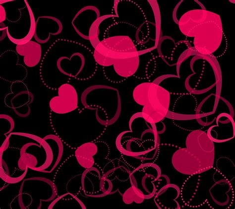(168 x 302.9cm) credit line: Pink Hearts Wallpapers - Wallpaper Cave
