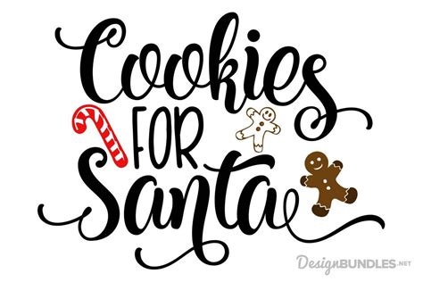 Cookies For Santa - SVG example image | Christmas phrases, Christmas