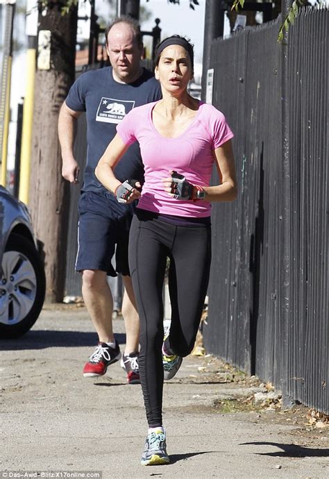 Teri Hatcher Shows Off Athletic Prowess As She Hits The Streets For A
