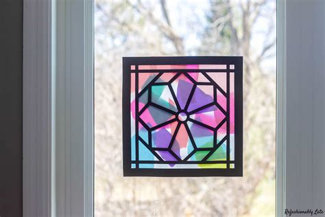 Diy Stained Glass Craft Easy Diy Faux Stained Glass Suncatcher With Envirotex Lite A