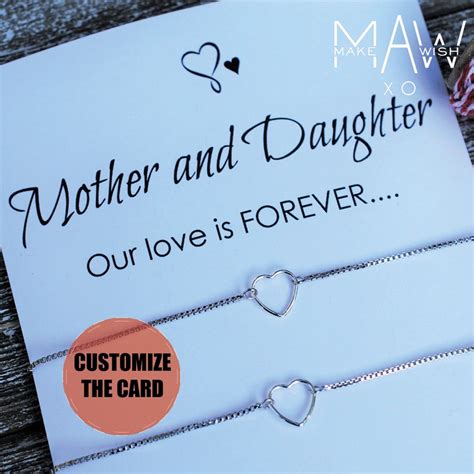 Mother Daughter Bracelet Set Mommy And Me Jewelry Adjustable Etsy