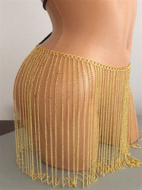 Sexy Gold Plated Waist Belly Chain Best Crossdress