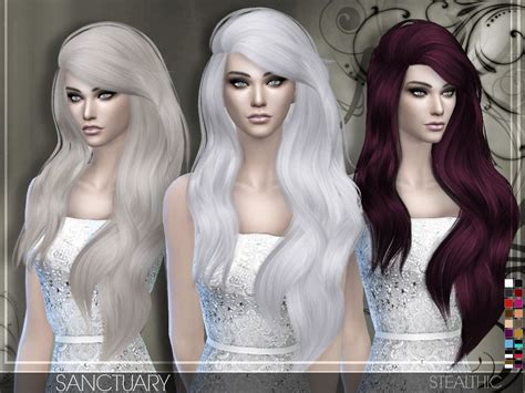 Stealthic Sanctuary Hairstyle Sims 4 Hairs Womens Hairstyles Sims