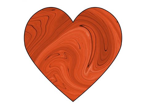 Orange Swirl Heart 2 Free Stock Photo Public Domain Pictures