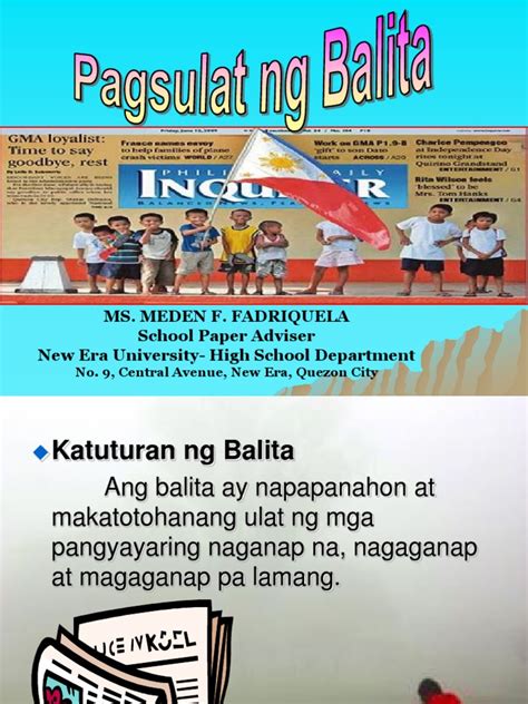 Ano Ano Ang Mga Hakbang Sa Pagsulat Ng Balita Pagsulite