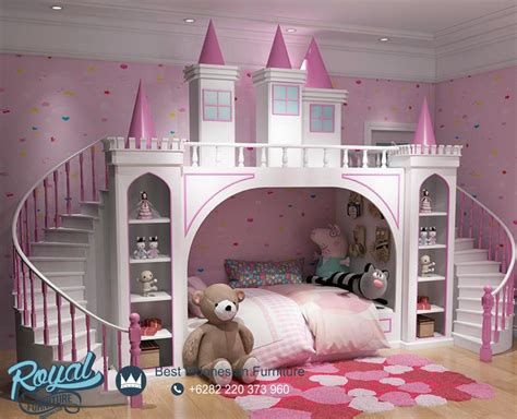 Kamar tidur yang nyaman, yang didesain seunik. Desain Tempat Tidur Anak Perempuan Tingkat Princes - Jual ...