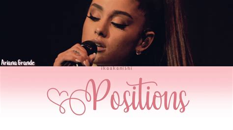 Ariana Grande Positions Lyrics Terjemahan Youtube