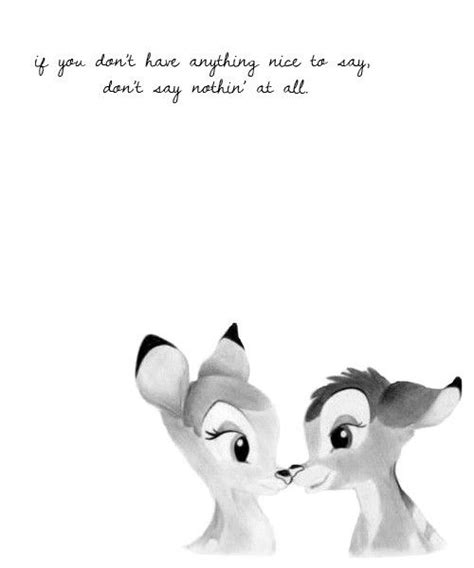 Bambi Quote Disney S Bambi Thumper Quote Print Or Framed Black Or