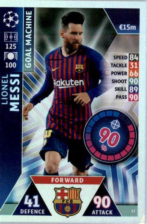Buy Trading Cards Lionel Messi Goal Machine Topps Champions League 201819