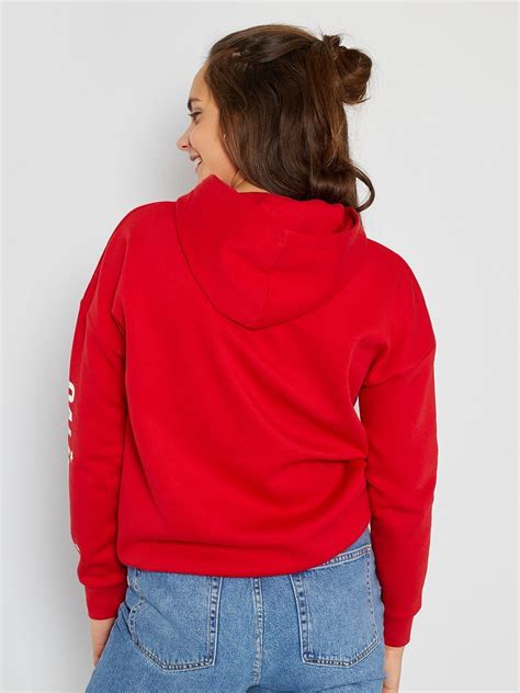 Sweat à Capuche Rouge Kiabi 1200€