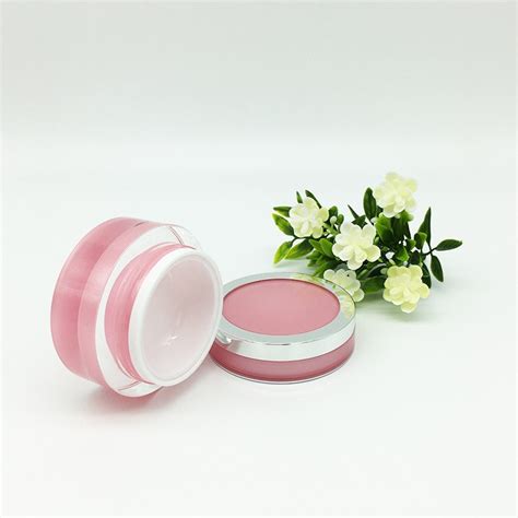 15g 30g 50g Round Pink Color Acrylic Luxury Cosmetic Jar