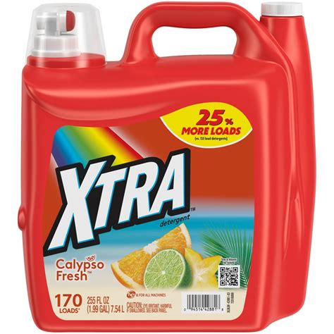 Xtra Liquid Laundry Detergent Calypso Fresh 255oz