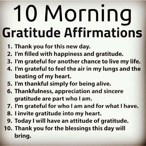 10 Morning Gratitude Affirmations Pictures Photos And Images For