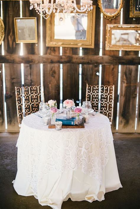 Top 20 Sweetheart Table Decor Ideas For Barn Weddings ️