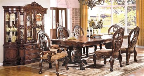 Generally the woods used for formal or traditional dining sets are mahogany and walnut. Tuscany Traditional Antique Cherry Formal Dining Room ...