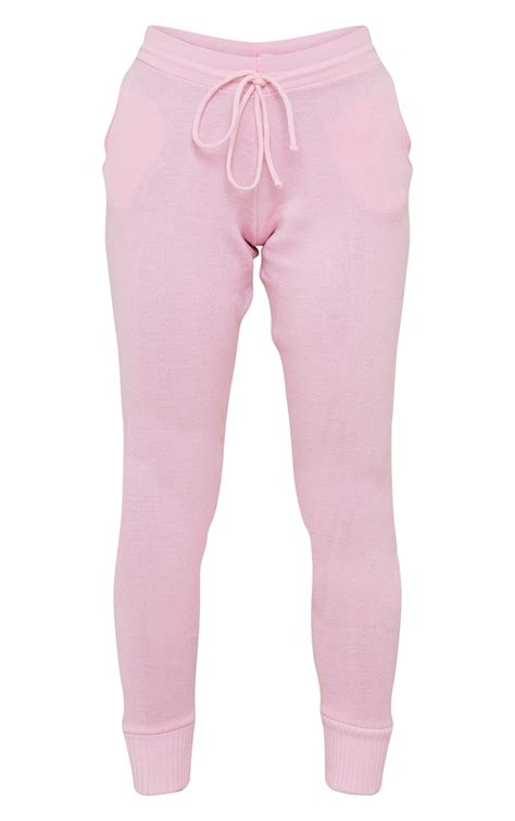 Pink Knitted Lounge Set Loungewear Prettylittlething Usa