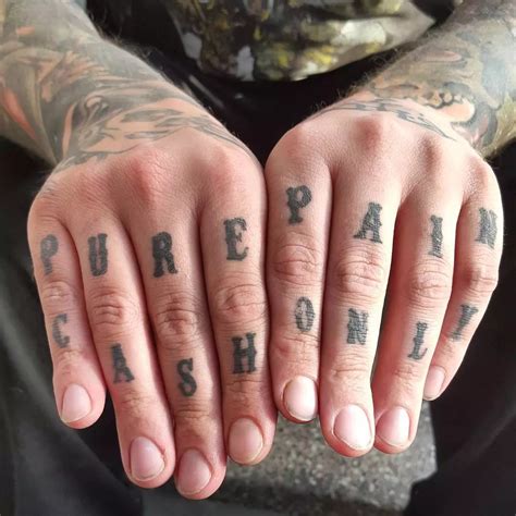 Best Knuckle Tattoo Words Letter Words Unleashed Exploring The