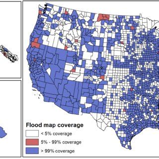 The Coverage Of FEMA Flood Maps In Counties Of The United States Download Scientific Diagram