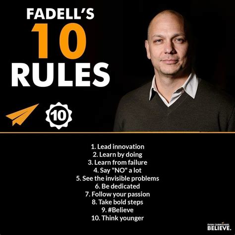 Tony Fadells Top 10 Rules Innovation Failure Problems Passion