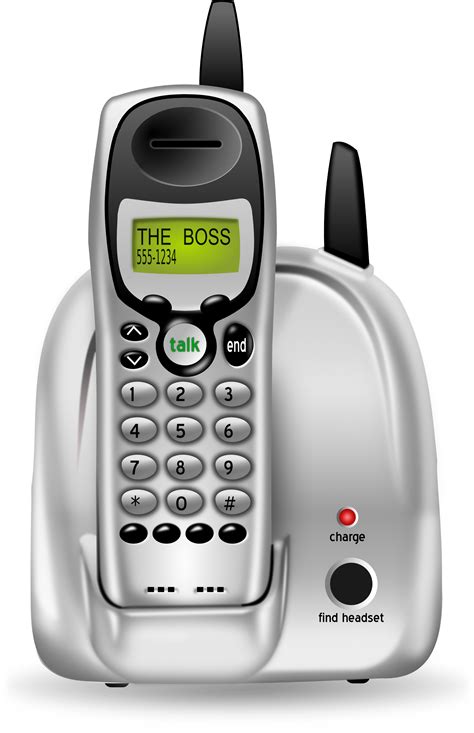 Free 3d Cordless Phone Clipart Illustration