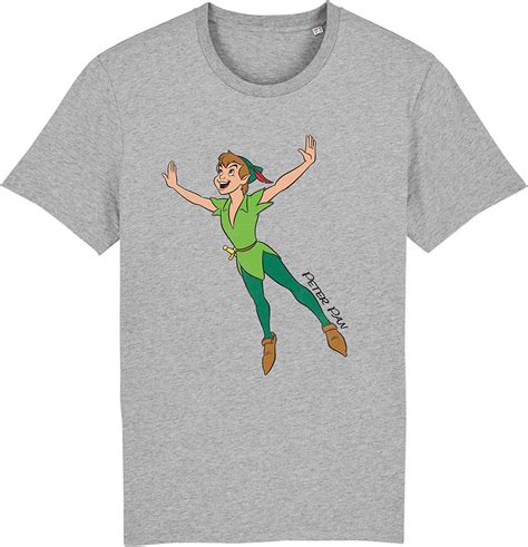 Disney Peter Pan Mens Grey T Shirt Clothing Shoes And Jewelry