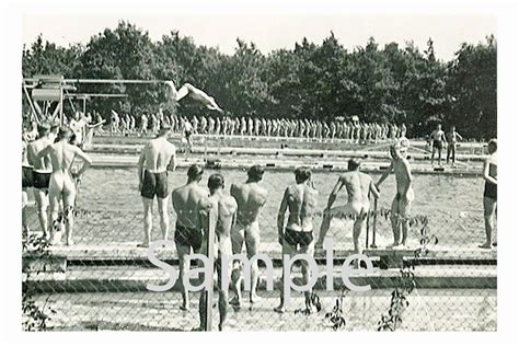 1940s Photo Reprint Nude Soldiers Swim At Deavers Plunge 7 Etsy Ireland