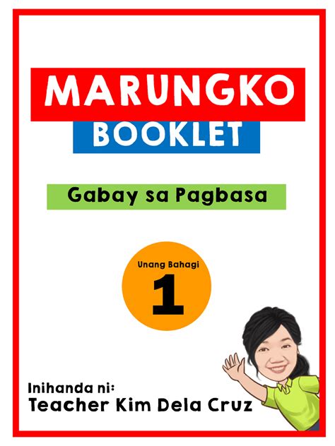 Marungko Booklet 1 Reading Materials Marungko Booklet Gabay Sa