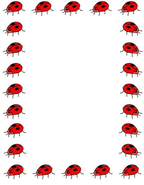 Ladybug Border Clip Art Clipart Best
