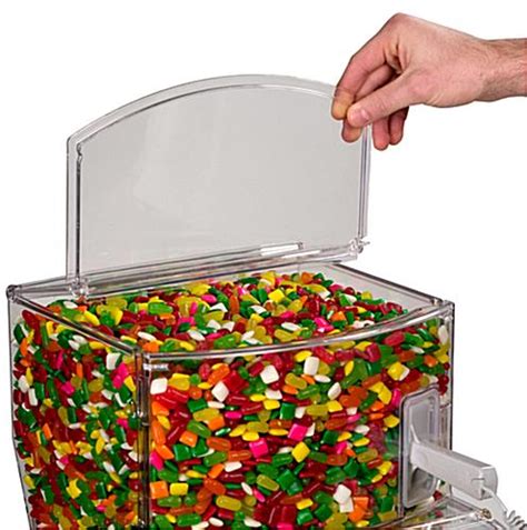 Clear Candy Scoop Bin 2 Hinged Doors And Scoop Included