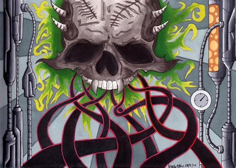 Skull Biomech Like Artwork By Blackdaw Art On Deviantart