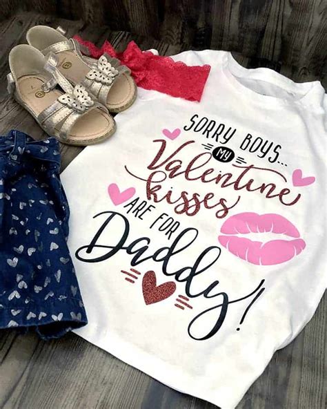 Diy Valentines Vinyl Shirt For Daughters Tutorial Included