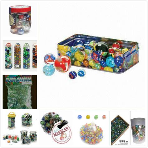Round Toy Glass Marbles For Kids Playing Printed Marble