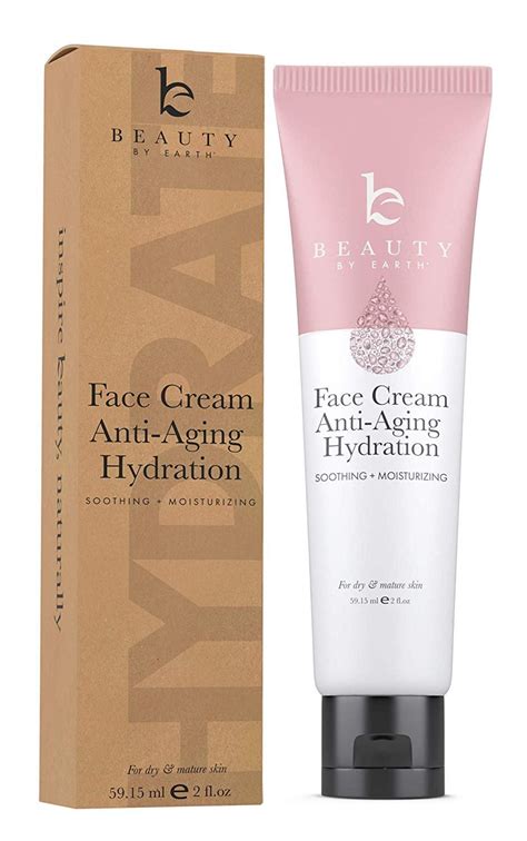 Beauty By Earth Anti Aging Hydration Face Cream Made With Natural And Organic Ingredients Face