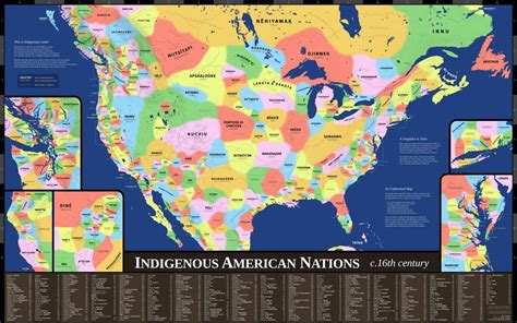 Indigenous American Nations C1500s By Maps On The Web