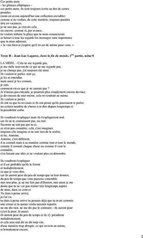 Juste La Fin Du Monde Partie 2 Scène 3 Texte Lecture Analytique De La Scene 2 De Juste La Fin