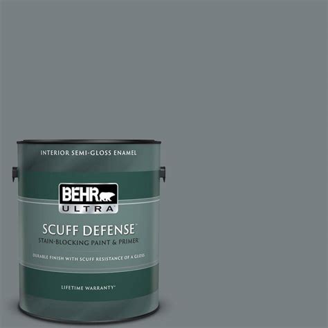 BEHR ULTRA 1 Gal N450 5 Intergalactic Extra Durable Semi Gloss Enamel