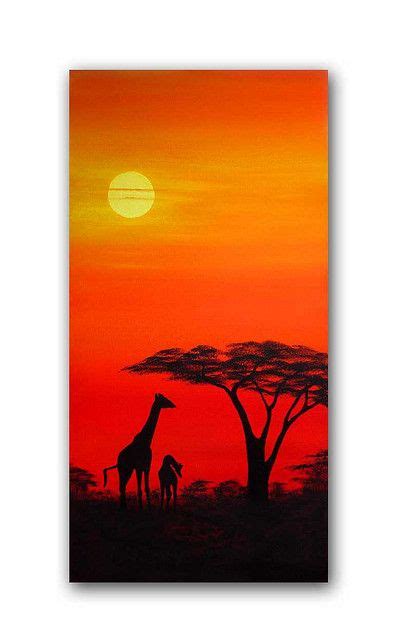 Sunset Africa Painting Painting Inspired
