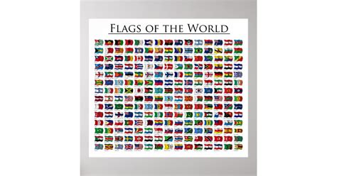 Flags Of The World Poster Updated 2011 Zazzle