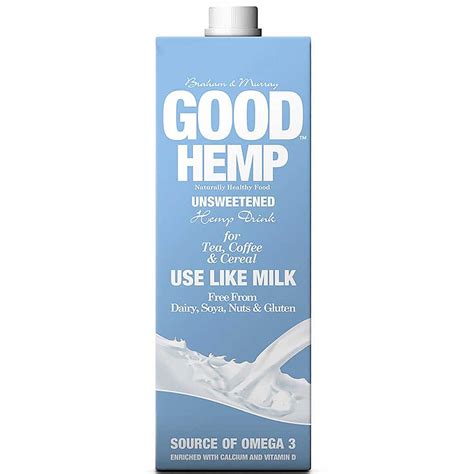 Good Hemp Unsweetened Hemp Milk 1l Organic Food Store