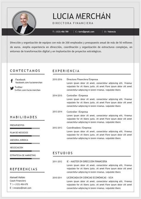 Descargar plantilla curriculum vitae word. Las 20 mejores plantillas de curriculum vitae en Word para ...