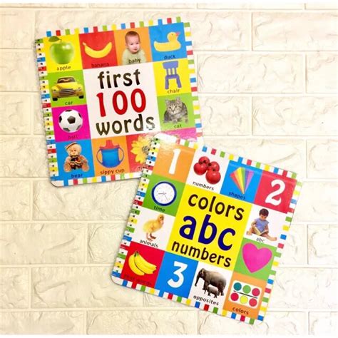 2022 Kids First 100 Words Educational Learning Big Board Book Colors