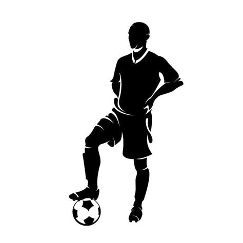 The Footballer Soccer Silhouette Football Silhouette