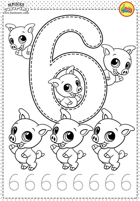 Number 5 coloring pages for kids counting sheets printables free. Number 6 - Preschool Printables - Free Worksheets and ...