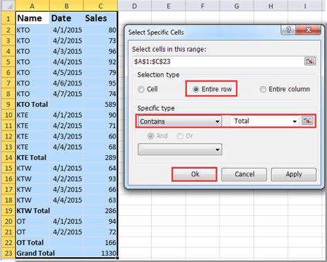 How To Highlight All Subtotal Rows At Once In Excel