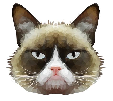 Grumpy Cat Pixel Art Grid Hd Png Download Kindpng Images