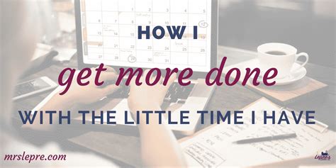 How you plan for your day, or week, or even the next hour can have a massive impact on how much work you get done—as well as how your work impacts if you don't have a clear system for how to schedule calendar events, or if you don't have your documents in a deliberate order, you're going to. How I get more done with the little time I have