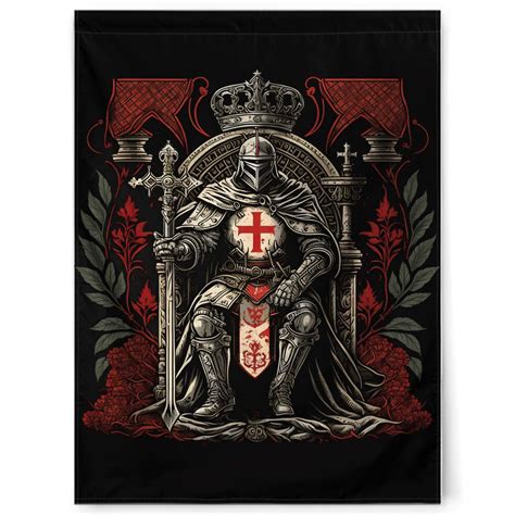 Knights Templar Flag Mv003 Masonic Vibe